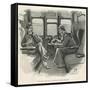 Sherlock Holmes and Dr. Watson-Sydney Pager-Framed Stretched Canvas