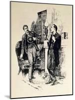 Sherlock Holmes and Dr. Watson-null-Mounted Giclee Print