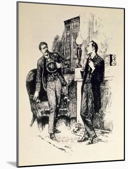 Sherlock Holmes and Dr. Watson-null-Mounted Giclee Print