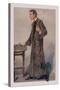 Sherlock Holmes and Revolver-George Sheringham-Stretched Canvas