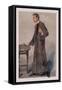 Sherlock Holmes and Revolver-George Sheringham-Framed Stretched Canvas