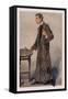 Sherlock Holmes and Revolver-George Sheringham-Framed Stretched Canvas