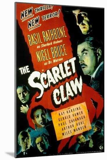 Sherlock Holmes and the Scarlet Claw, Basil Rathbone, Nigel Bruce, 1944-null-Mounted Art Print