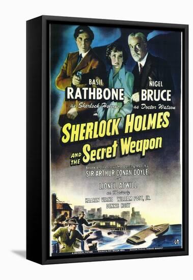 Sherlock Holmes and the Secret Weapon-null-Framed Stretched Canvas