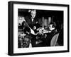 Sherlock Holmes and the Voice of Terror, from Left, Nigel Bruce, Basil Rathbone, 1942-null-Framed Photo