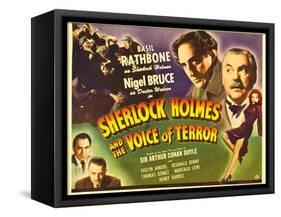 Sherlock Holmes and the Voice of Terror, Thomas Gomez, Reginald Denny, 1942-null-Framed Stretched Canvas