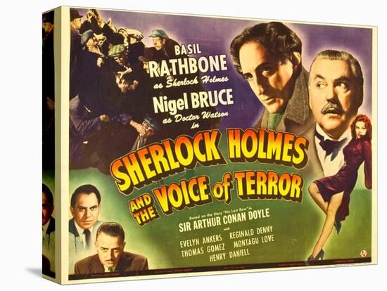 Sherlock Holmes and the Voice of Terror, Thomas Gomez, Reginald Denny, 1942-null-Stretched Canvas