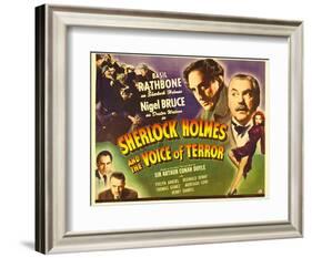 Sherlock Holmes and the Voice of Terror, Thomas Gomez, Reginald Denny, 1942-null-Framed Art Print