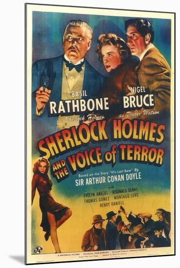 Sherlock Holmes and the Voice of Terror-null-Mounted Art Print