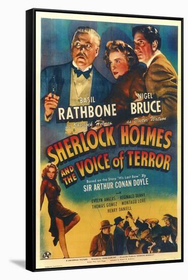 Sherlock Holmes and the Voice of Terror-null-Framed Stretched Canvas