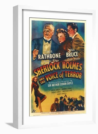 Sherlock Holmes and the Voice of Terror-null-Framed Art Print