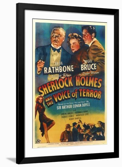 Sherlock Holmes and the Voice of Terror-null-Framed Art Print