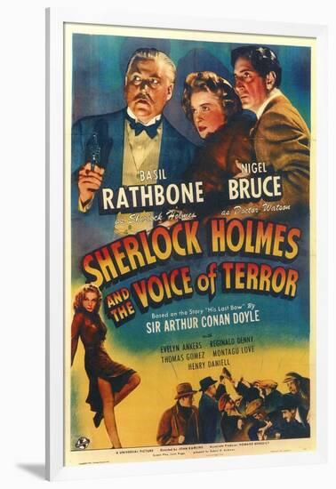 Sherlock Holmes and the Voice of Terror-null-Framed Art Print