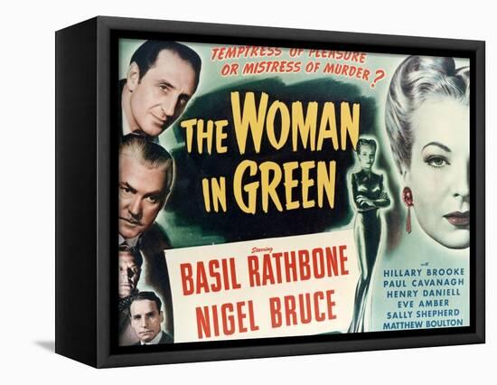 Sherlock Holmes And the Woman In Green, 1945, "The Woman In Green" Directed by Roy William Neill-null-Framed Stretched Canvas