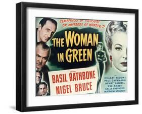 Sherlock Holmes And the Woman In Green, 1945, "The Woman In Green" Directed by Roy William Neill-null-Framed Giclee Print