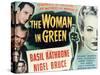 Sherlock Holmes And the Woman In Green, 1945, "The Woman In Green" Directed by Roy William Neill-null-Stretched Canvas