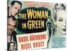 Sherlock Holmes And the Woman In Green, 1945, "The Woman In Green" Directed by Roy William Neill-null-Stretched Canvas