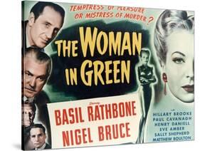 Sherlock Holmes And the Woman In Green, 1945, "The Woman In Green" Directed by Roy William Neill-null-Stretched Canvas