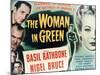 Sherlock Holmes And the Woman In Green, 1945, "The Woman In Green" Directed by Roy William Neill-null-Mounted Giclee Print