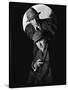 SHERLOCK HOLMES Basil Rathbone and Nigel Bruce (b/w photo)-null-Stretched Canvas