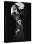 SHERLOCK HOLMES Basil Rathbone and Nigel Bruce (b/w photo)-null-Stretched Canvas