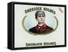 Sherlock Holmes Brand Cigar Box Label-Lantern Press-Framed Stretched Canvas