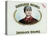 Sherlock Holmes Brand Cigar Box Label-Lantern Press-Stretched Canvas