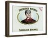 Sherlock Holmes Brand Cigar Box Label-Lantern Press-Framed Art Print