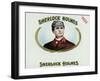 Sherlock Holmes Brand Cigar Box Label-Lantern Press-Framed Art Print