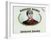 Sherlock Holmes Brand Cigar Box Label-Lantern Press-Framed Art Print