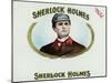 Sherlock Holmes Brand Cigar Box Label-Lantern Press-Mounted Art Print