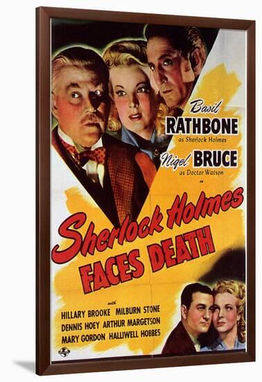 Sherlock Holmes Faces Death-null-Framed Art Print