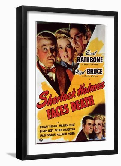 Sherlock Holmes Faces Death-null-Framed Art Print