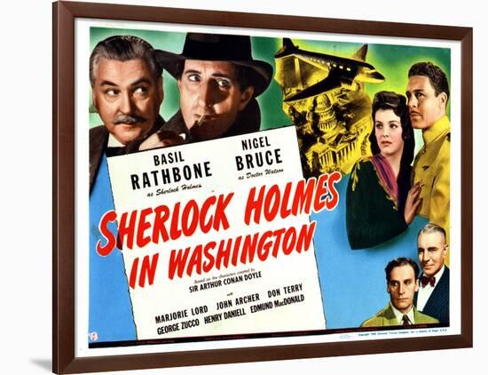 Sherlock Holmes in Washington, 1943-null-Framed Art Print
