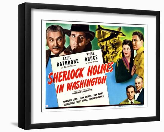 Sherlock Holmes in Washington, 1943-null-Framed Art Print