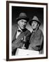 SHERLOCK HOLMES Nigel Bruce and Basil Rathbone (b/w photo)-null-Framed Photo