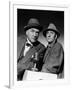 SHERLOCK HOLMES Nigel Bruce and Basil Rathbone (b/w photo)-null-Framed Photo