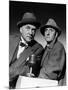 SHERLOCK HOLMES Nigel Bruce and Basil Rathbone (b/w photo)-null-Mounted Photo