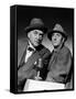 SHERLOCK HOLMES Nigel Bruce and Basil Rathbone (b/w photo)-null-Framed Stretched Canvas