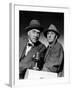 SHERLOCK HOLMES Nigel Bruce and Basil Rathbone (b/w photo)-null-Framed Photo