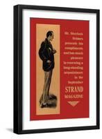 Sherlock Holmes Presents His Compliments-null-Framed Art Print