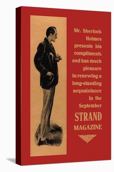 Sherlock Holmes Presents His Compliments-null-Stretched Canvas