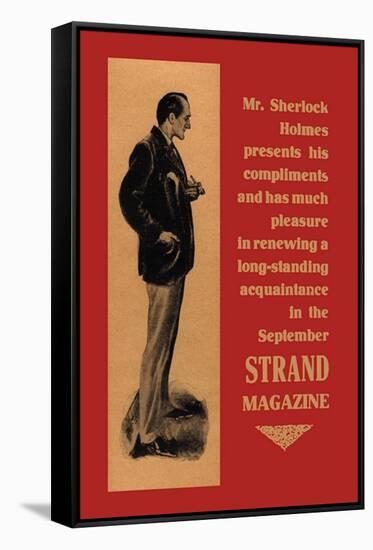 Sherlock Holmes Presents His Compliments-null-Framed Stretched Canvas