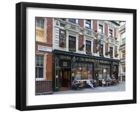 Sherlock Holmes, Pub, London, England-Alex Bartel-Framed Premium Photographic Print