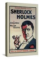 Sherlock Holmes: The Lyceum Theatre, London-John Stewart Browne-Stretched Canvas