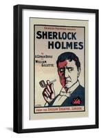 Sherlock Holmes: The Lyceum Theatre, London-John Stewart Browne-Framed Art Print