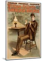 Sherlock Holmes Theatrical Play Poster No.1-null-Mounted Poster