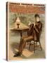 Sherlock Holmes Theatrical Play Poster No.1-Lantern Press-Stretched Canvas