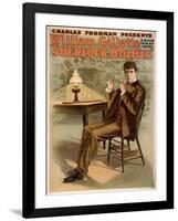 Sherlock Holmes Theatrical Play Poster No.1-Lantern Press-Framed Art Print