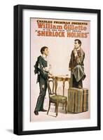 Sherlock Holmes Theatrical Play Poster No.3-Lantern Press-Framed Art Print